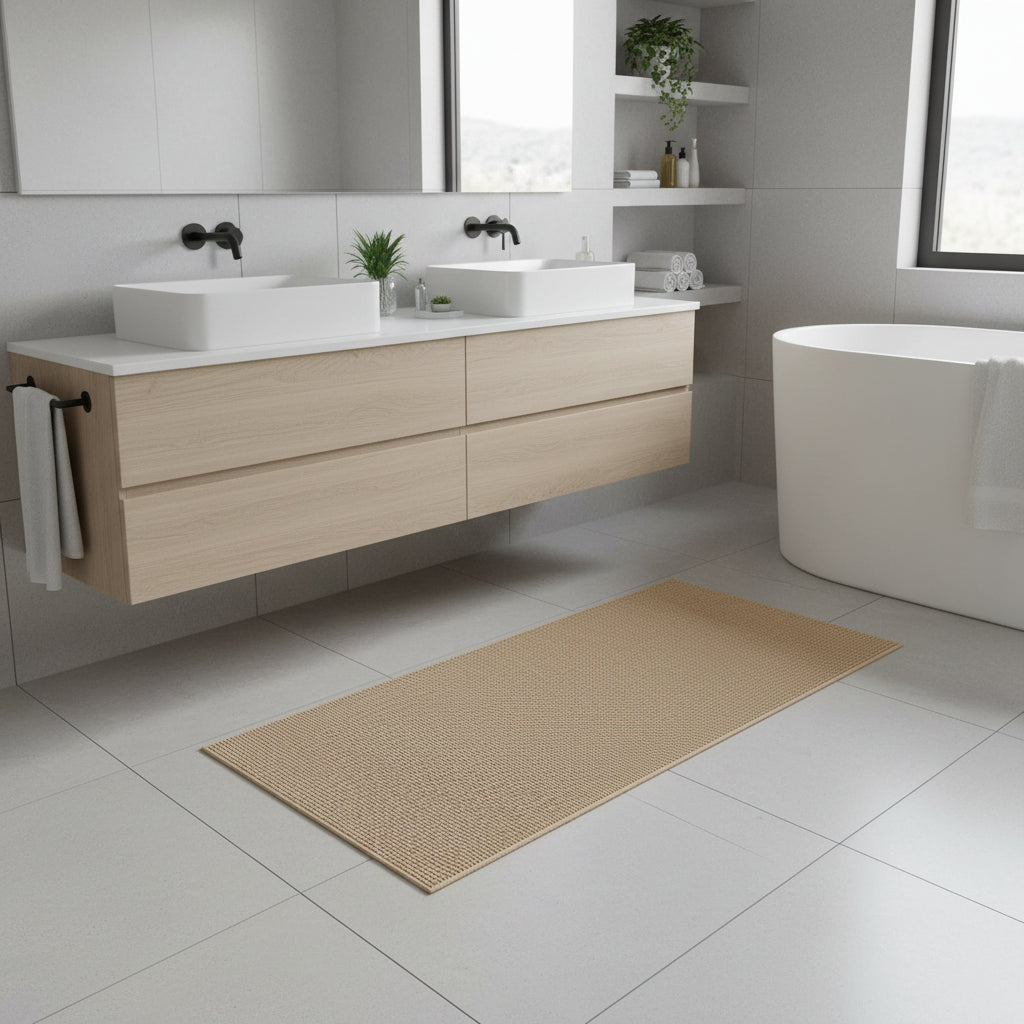 Mata Kuchenna – Szara, Skandynawski Design z Antypoślizgowym Gumowym Spodem do Nowoczesnego Wnętrza Kuchni