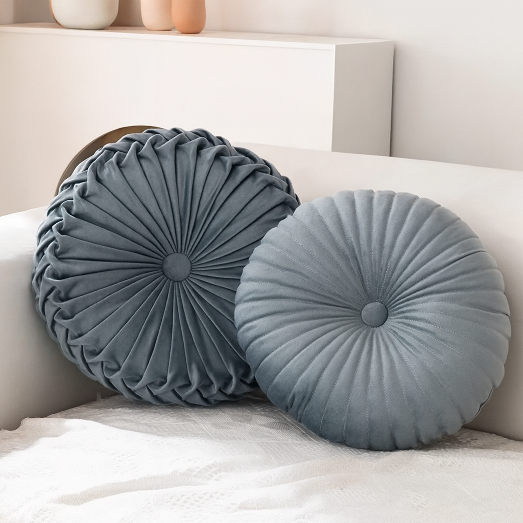 Puszysta Dekoracyjna Poduszka – Miękki Poliester w Kolorze Kremowym do Salonu lub Sypialni