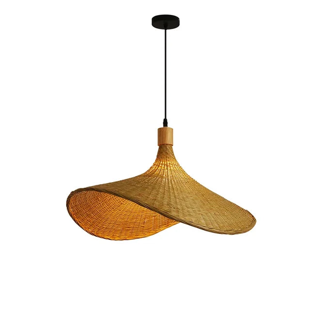 Lampa Wisząca z Bambusa – Naturalny Styl Boho do Dekoracji Jadalni lub Salonu
