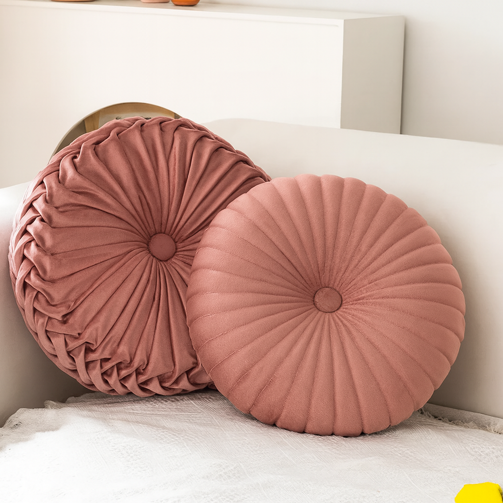 Puszysta Dekoracyjna Poduszka – Miękki Poliester w Kolorze Kremowym do Salonu lub Sypialni