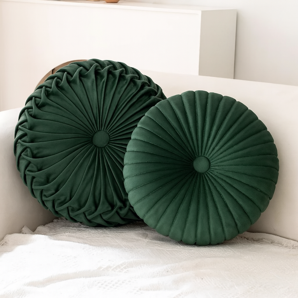 Puszysta Dekoracyjna Poduszka – Miękki Poliester w Kolorze Kremowym do Salonu lub Sypialni