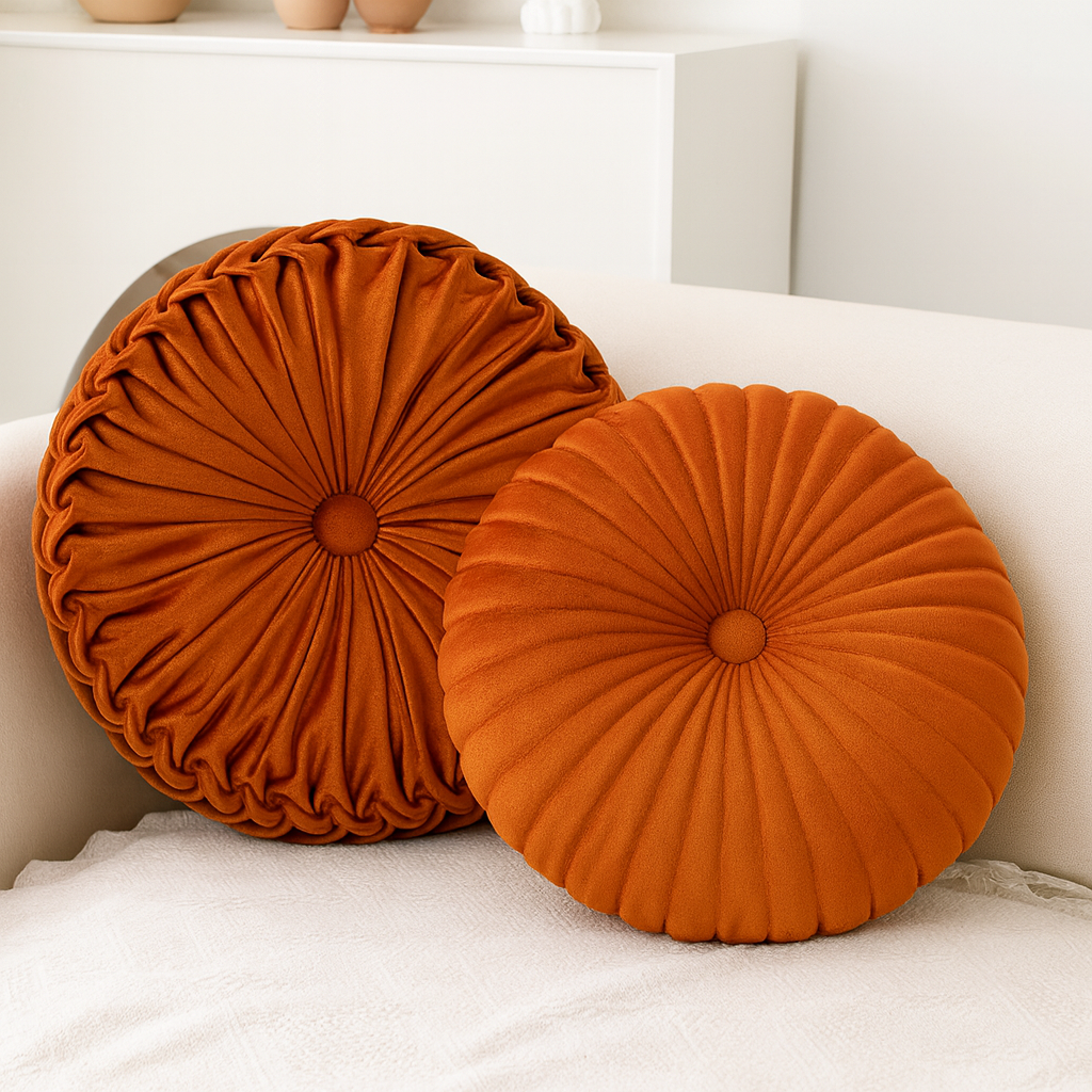 Puszysta Dekoracyjna Poduszka – Miękki Poliester w Kolorze Kremowym do Salonu lub Sypialni